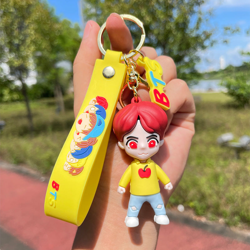 PVC bulletproof youth team keychain MIC-FeiR001