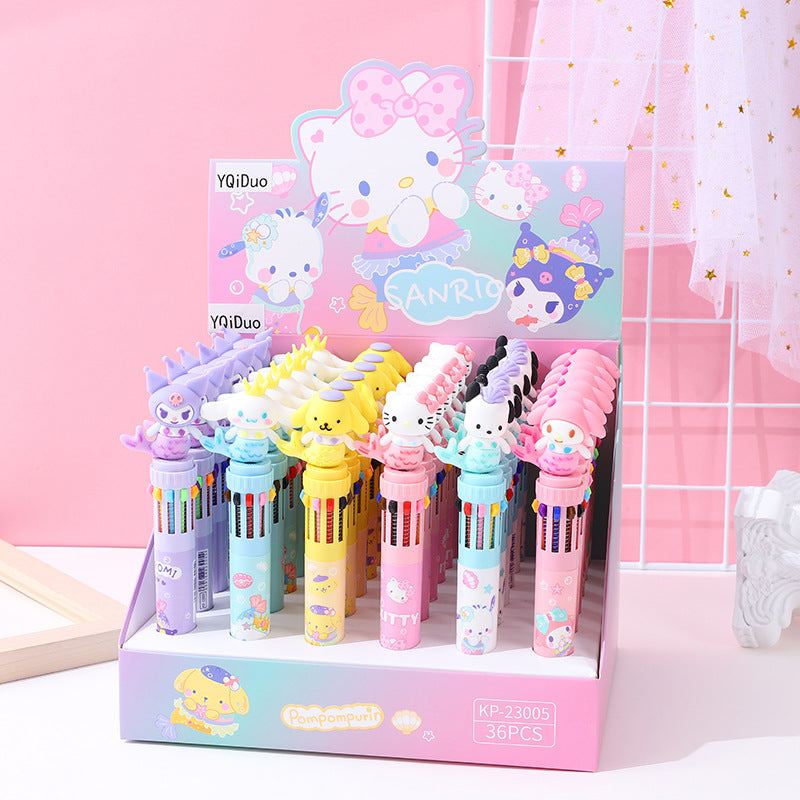 Plastic cute wacky press the neutral pen 36PCS MIC-YJN007