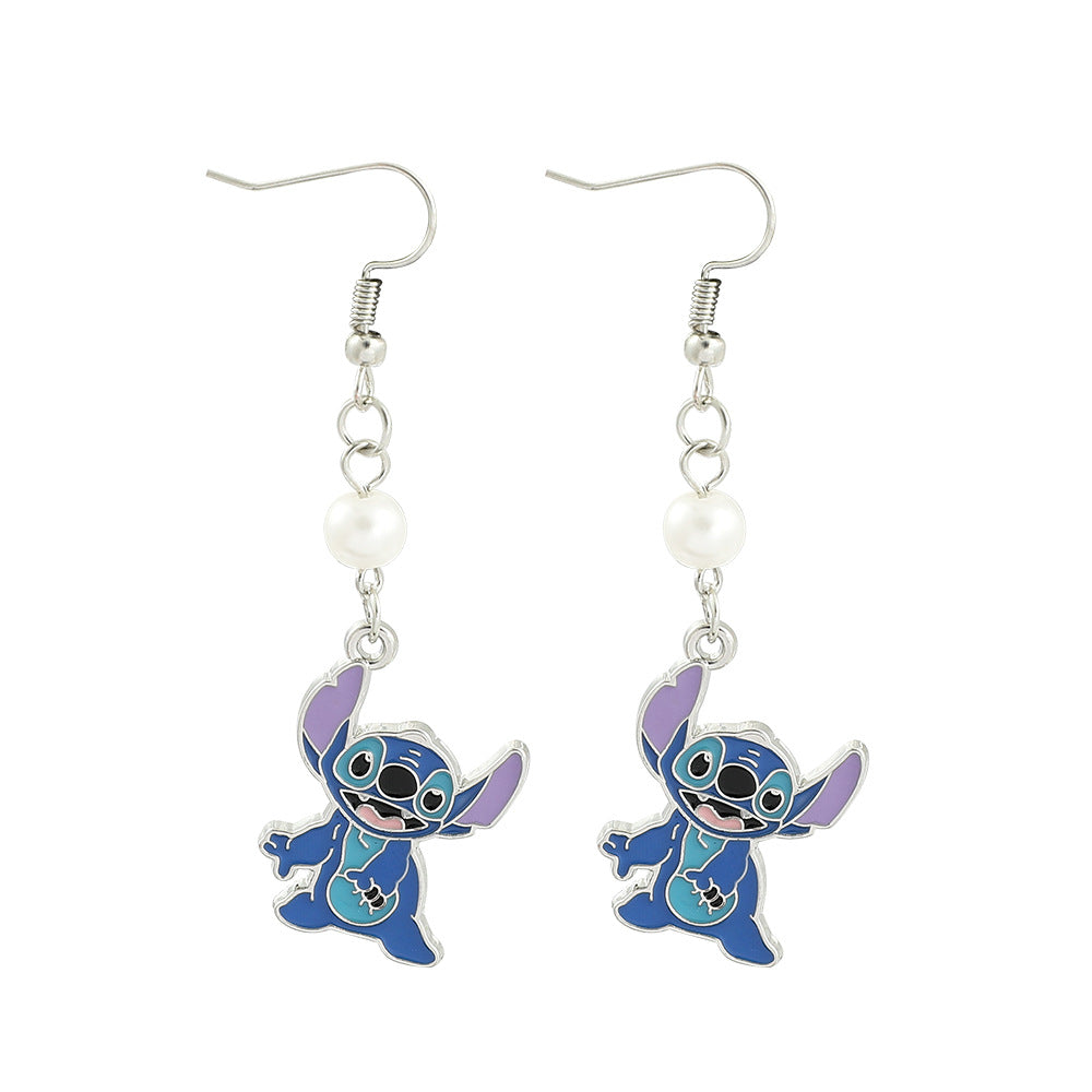 Alloy cartoon cute earrings (Minimo de Compra 2) MYA-ZhaoH004