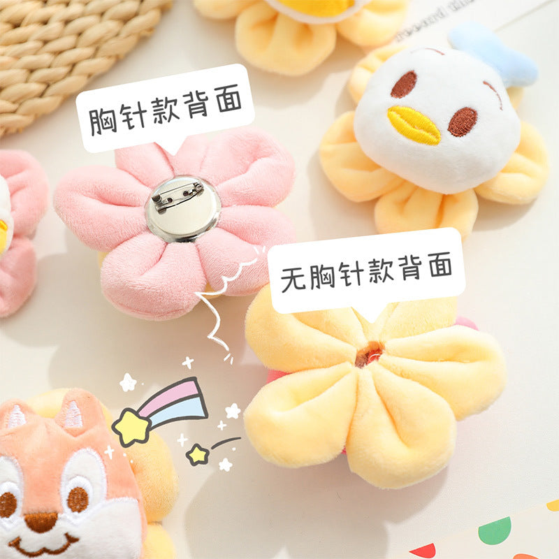 Plush cartoon cute brooch MYA-ZhanY001