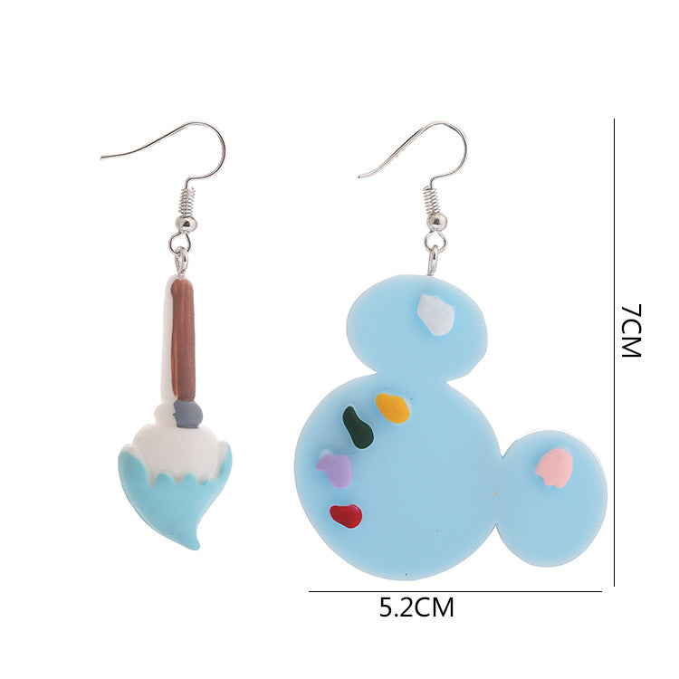 Acrylic Colorful Tone Earrings MIC-ChouT003