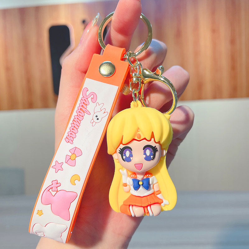 PVC Beauty Girl Warrior Keychain MIC-JinG019