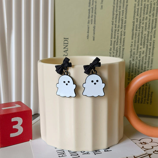 Alloy Halloween Ghost Earrings (Minimo de Compra 5) MIC-JiuY069