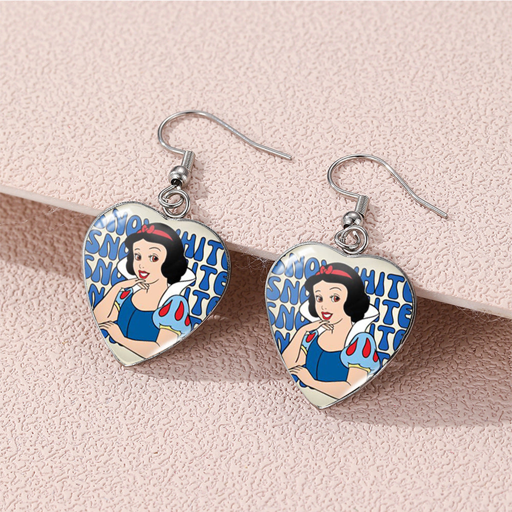 Alloy Beauty and Beast Earrings (Minimo de compra 5) MIC-XiangL115