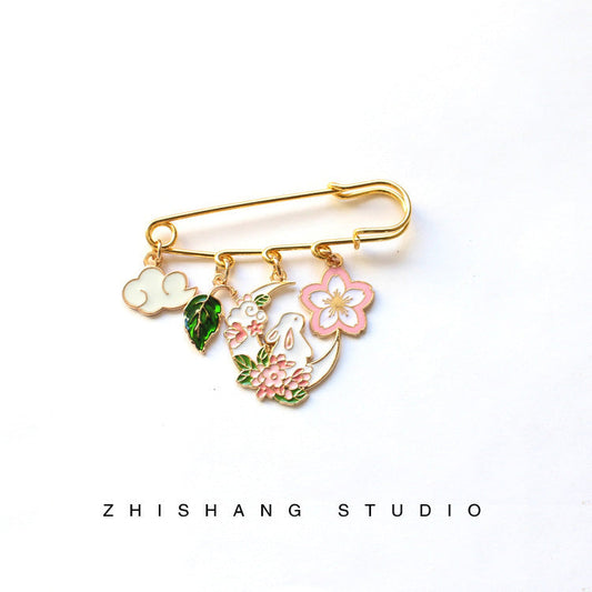 Cartoon Alloy Rabbit Brooch (Minimo de Compra 2)  MIC-ZhiS003