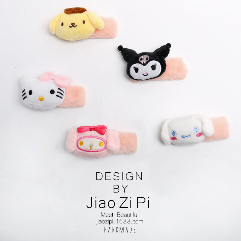 Plush cartoon cute hair clip (Minimo de Compra 2) MIC-JZP013