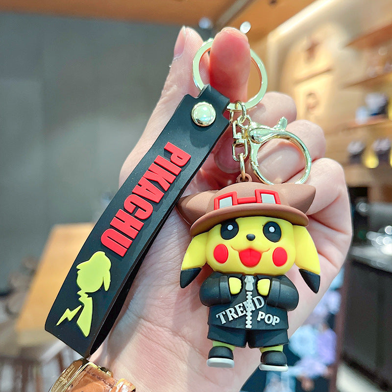 PVC cartoon Pikachu modified keychain MIC-XuanW011