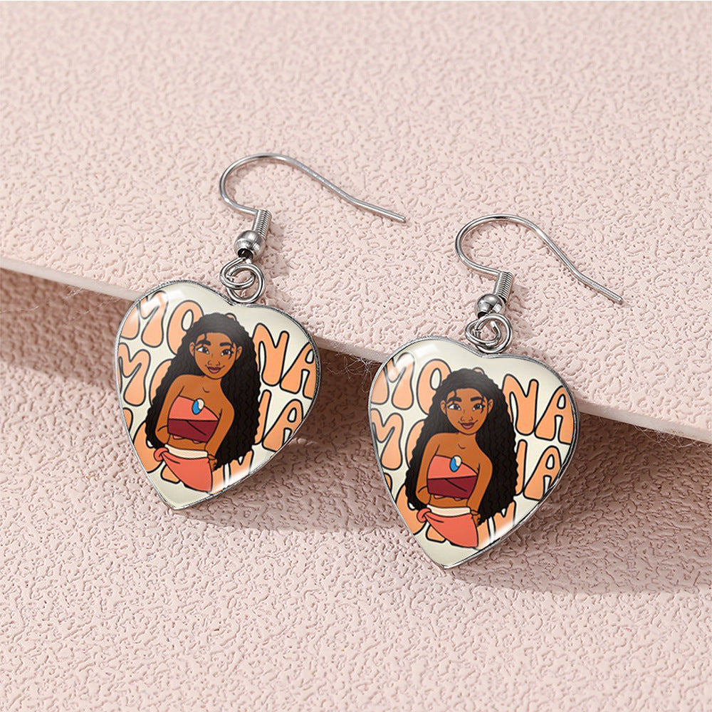 Alloy Beauty and Beast Earrings (Minimo de compra 5) MIC-XiangL115