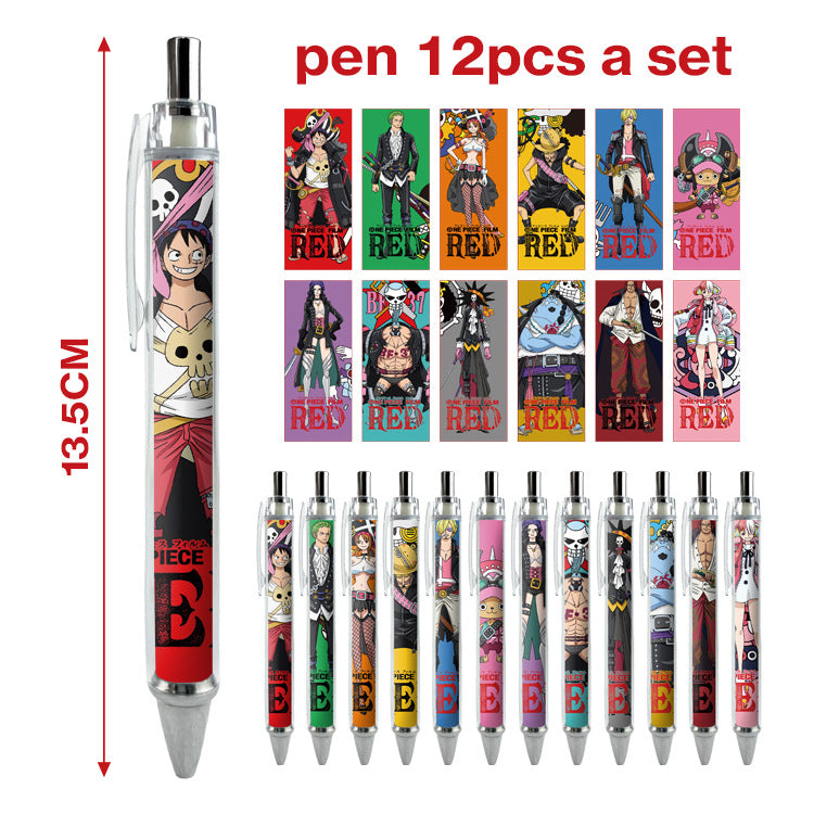 12pcs/pack cartoon printing press neutral pen ManC005