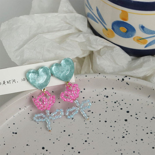 Acrylic New Flower Earrings MIC-QingJ029