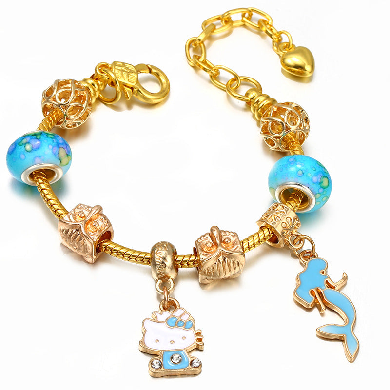 Alloy DIY Pandora Cartoon Bracelet MYA-LiY021