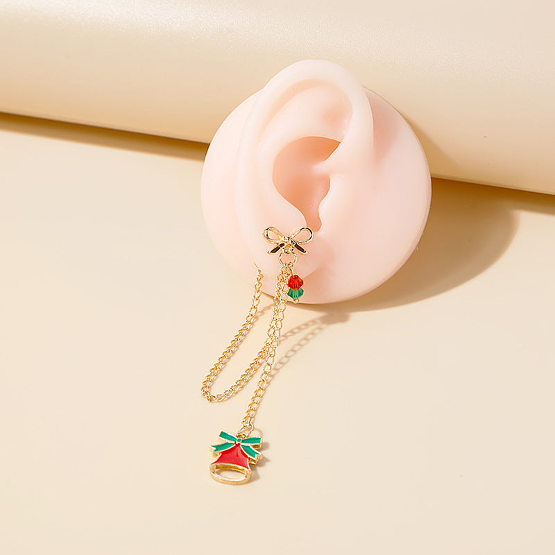 Alloy tassel Christmas tree bell earrings (Minimo de Compra 2) MIC-MDD085