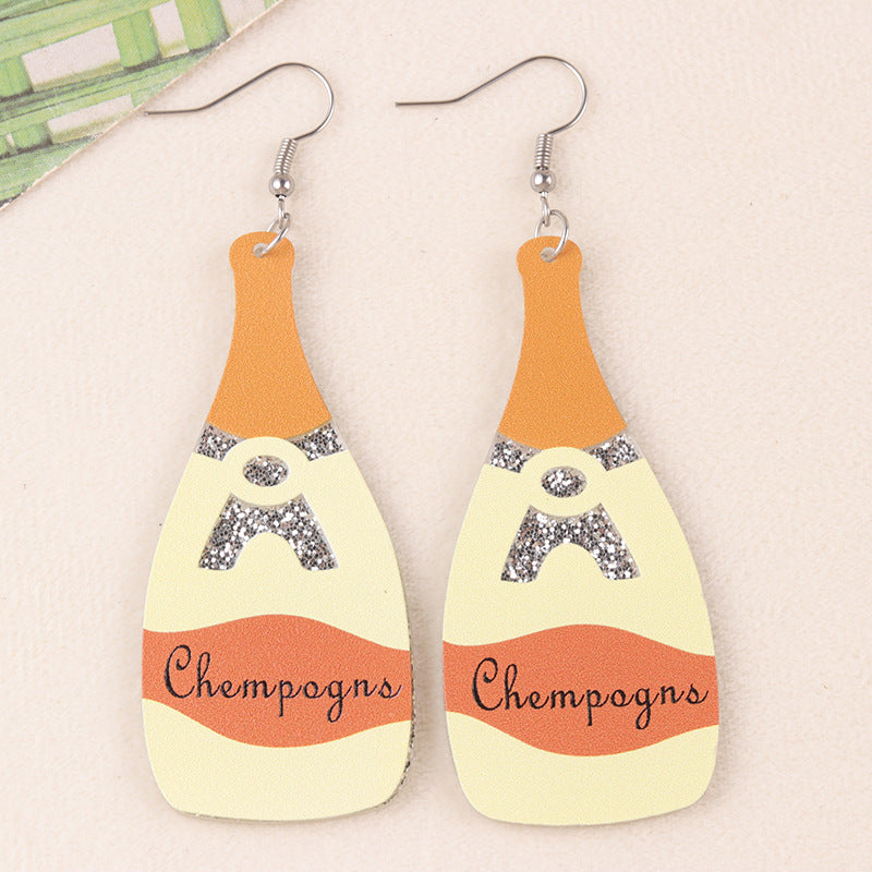 Acrylic Cartoon Christmas Series Earrings MYA-DuA096