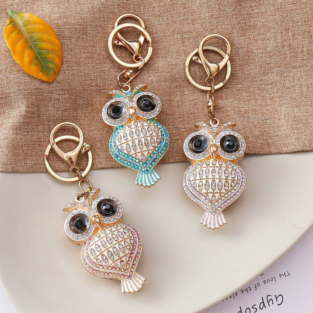 Diamond owl keychain  (Minimo de compra 2) MIC-ChaoK008