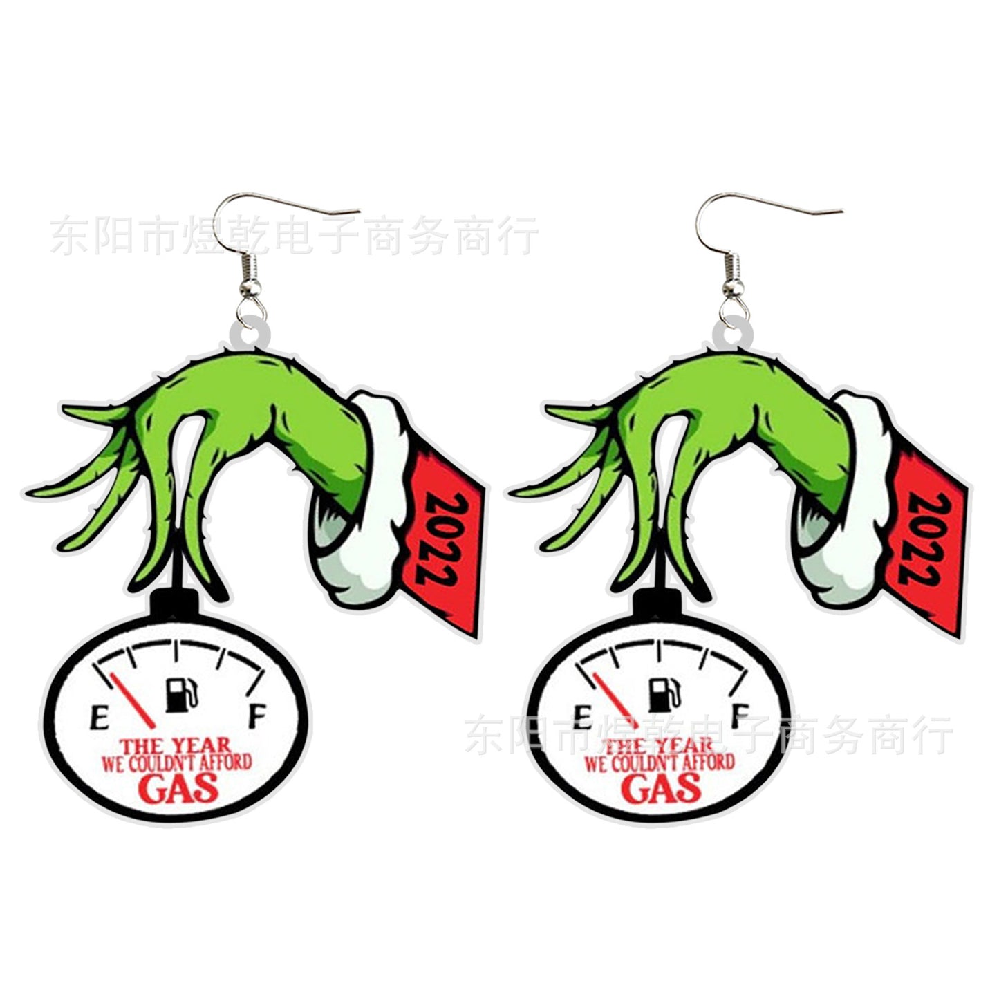 Acrylic cartoon Christmas horror night earrings (Minimo de Compra 10)  MIC-YuQ007