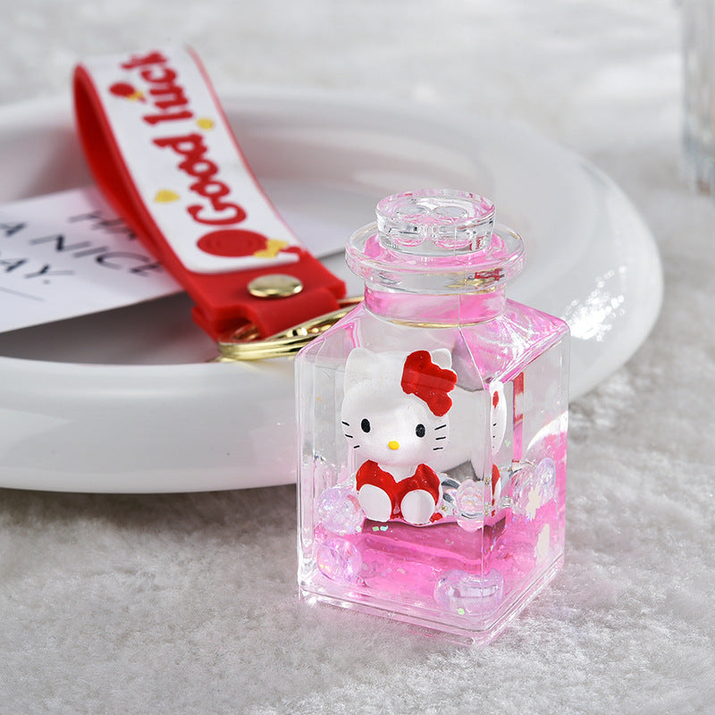 Keychain Acrylic Cute Cartoon Quicksand Bottle (S) MOQ≥2 MIC-XLu013