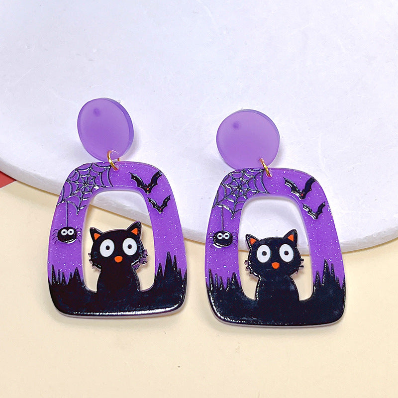 Acrylic New Halloween Collection Earrings PinH007