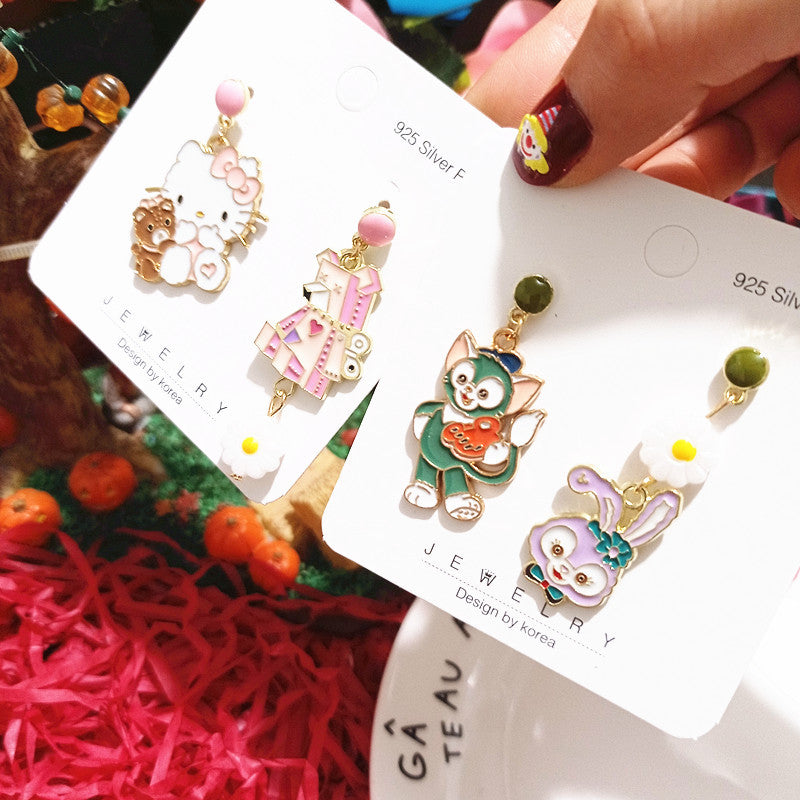 Alloy cartoon cute earrings MYA-XingJ074