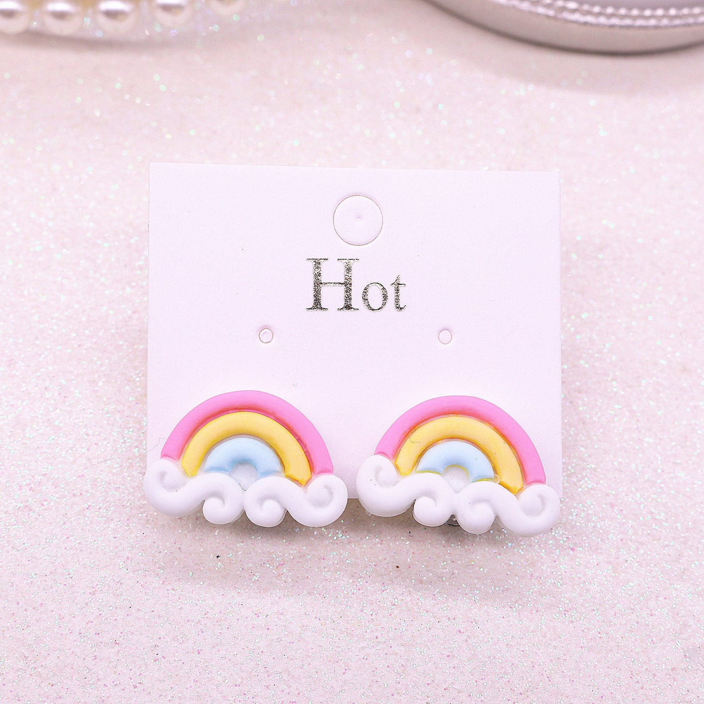 Resin Cloud Candy Ear Clip (Mimimo de compra 2) MIC-MuM019