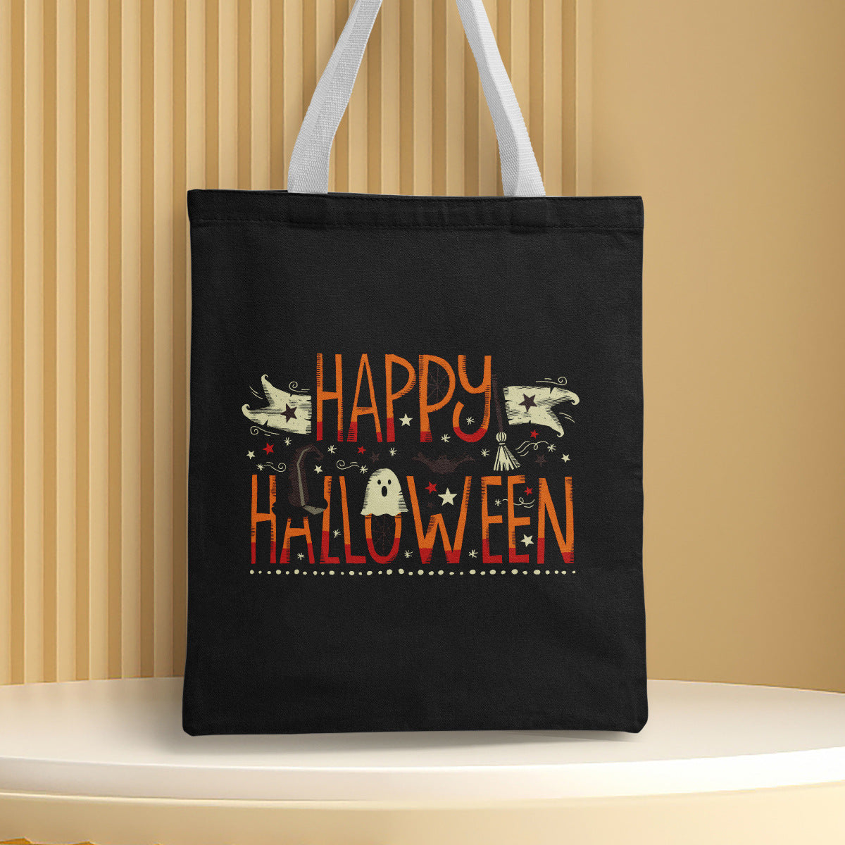 Polyester Halloween canvas shoulder bag (Minimo de Compra 2) MYA-QB007