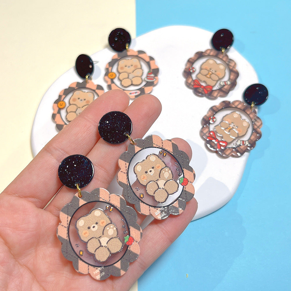 2023 Cute Cartoon earrings Minimo de Compra 2) MIC-PingH011