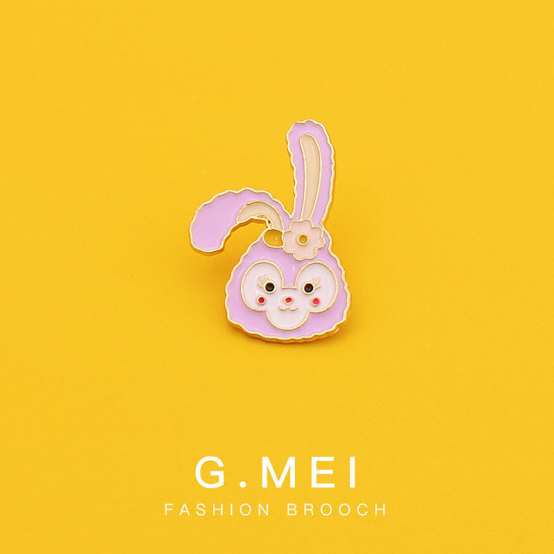 Alloy Star Delu Rabbit brooch (Minimo de compra 2) MIC-DongQ015