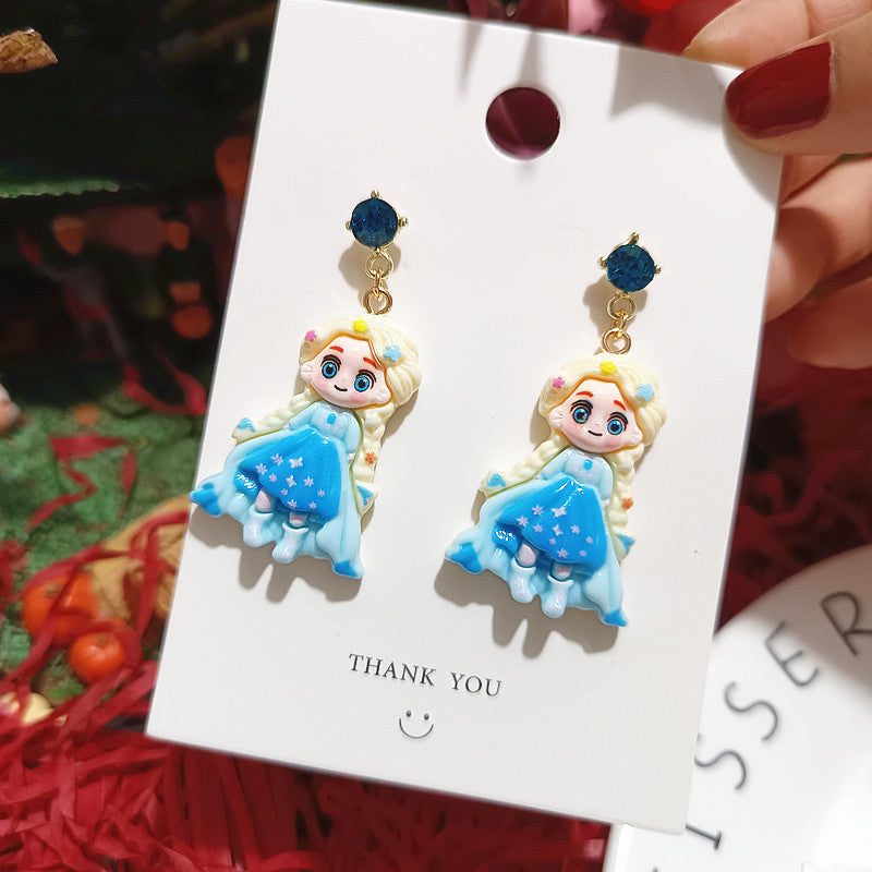 Alloy Cute Fashion Princess Earrings MIC-XingJ086