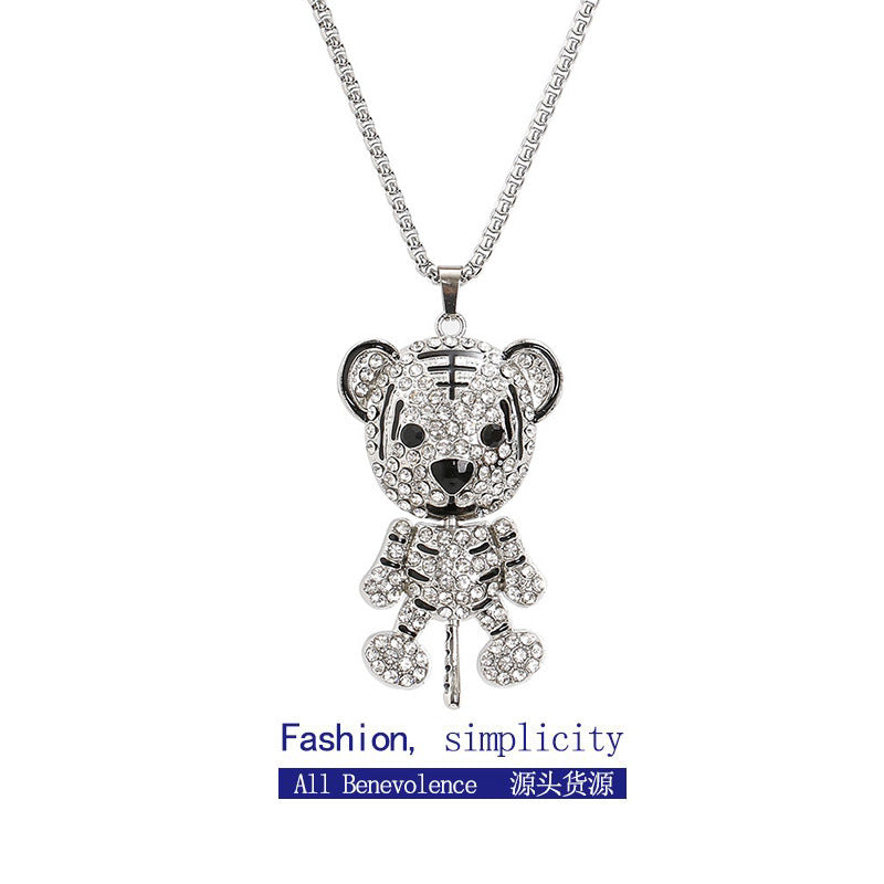 Stainless steel diamond perfume bottle necklace (Minimo de Compra 2)  MYA-ZhongR001