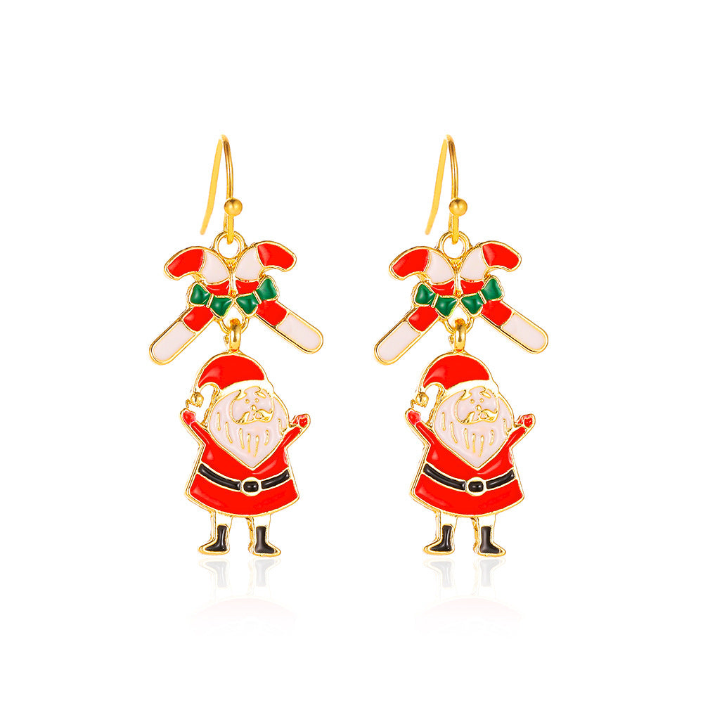 Alloy Christmas series earrings (Minimo de Compra 2) MIC-MiaoY088