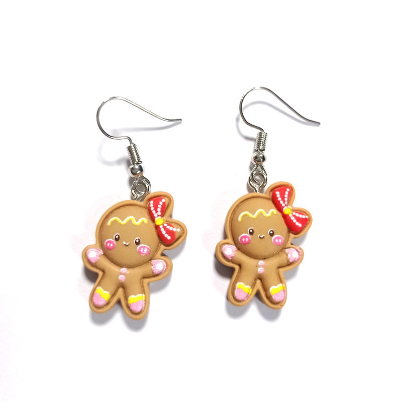 Alloy Christmas series earrings (Minimo de Compra 5) MIC-JueJ023