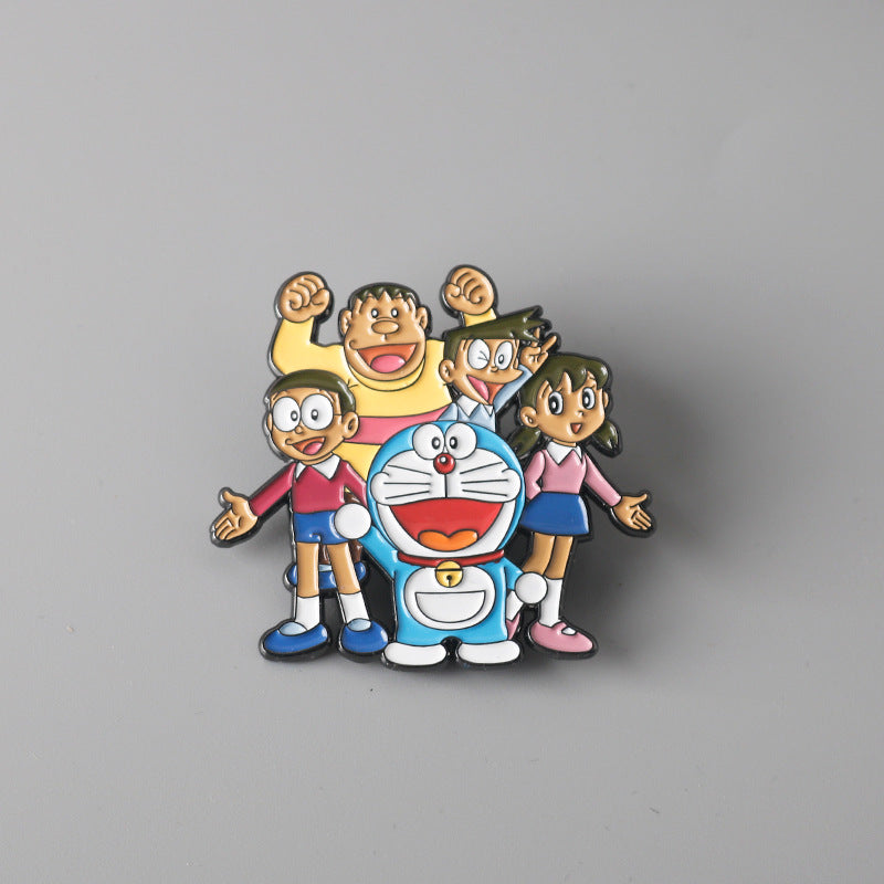 Alloy cartoon Doraemon brooch MIC-ChuQ008