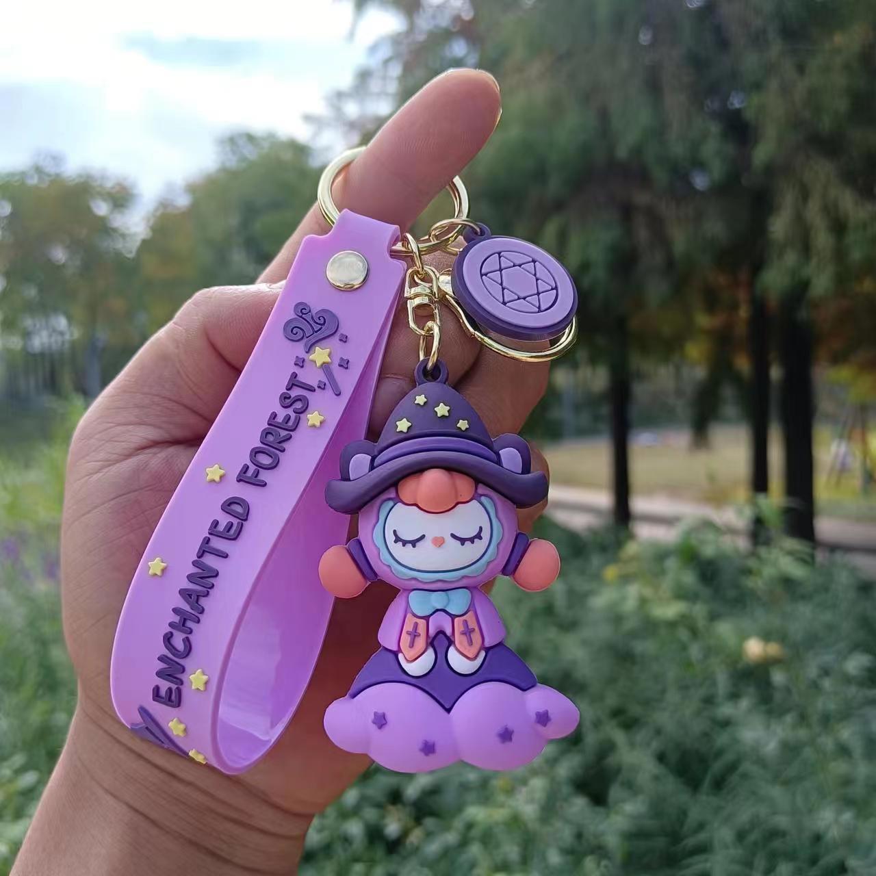 PVC lovely magic forest keychain （Minimo de compra 3） MIC-YiC007