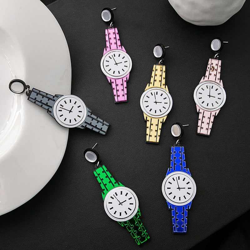 Alloy personalized watch earrings MIC-MDD126