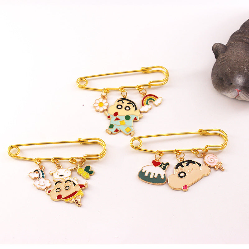 Alloy cartoon crayon small new brooch (Minimo de compra 2) MIC-QiC034