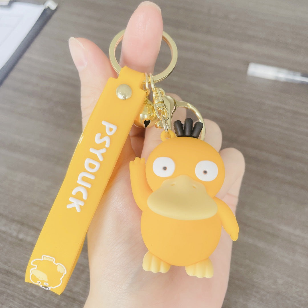 PVC cross dressing duck keychain MYA-JinG052