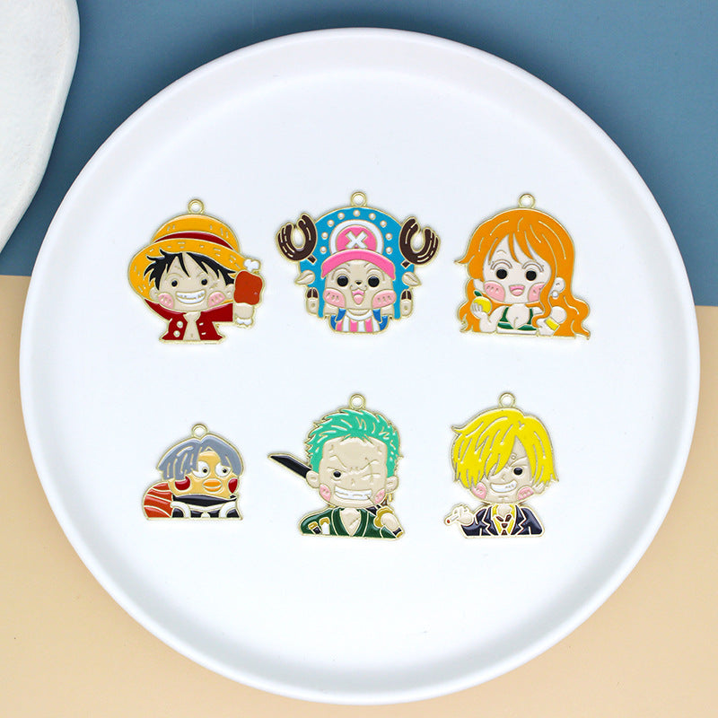 Alloy cartoon anime One Piece pendant (Minimo de Compra 10) MIC-JingX006