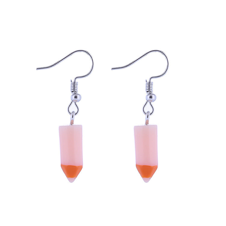 Resin cute small pencil earrings (Minimo de Compra 2) MIC-ChouT027