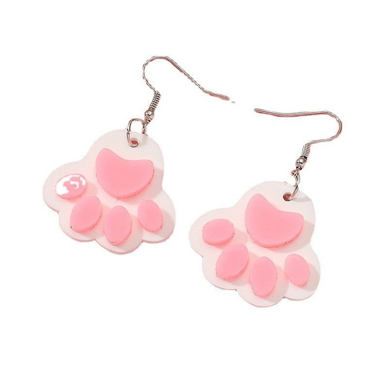 Acrylic cartoon cat claw earrings (Minimo de Compra 3) MIC-HaoC007