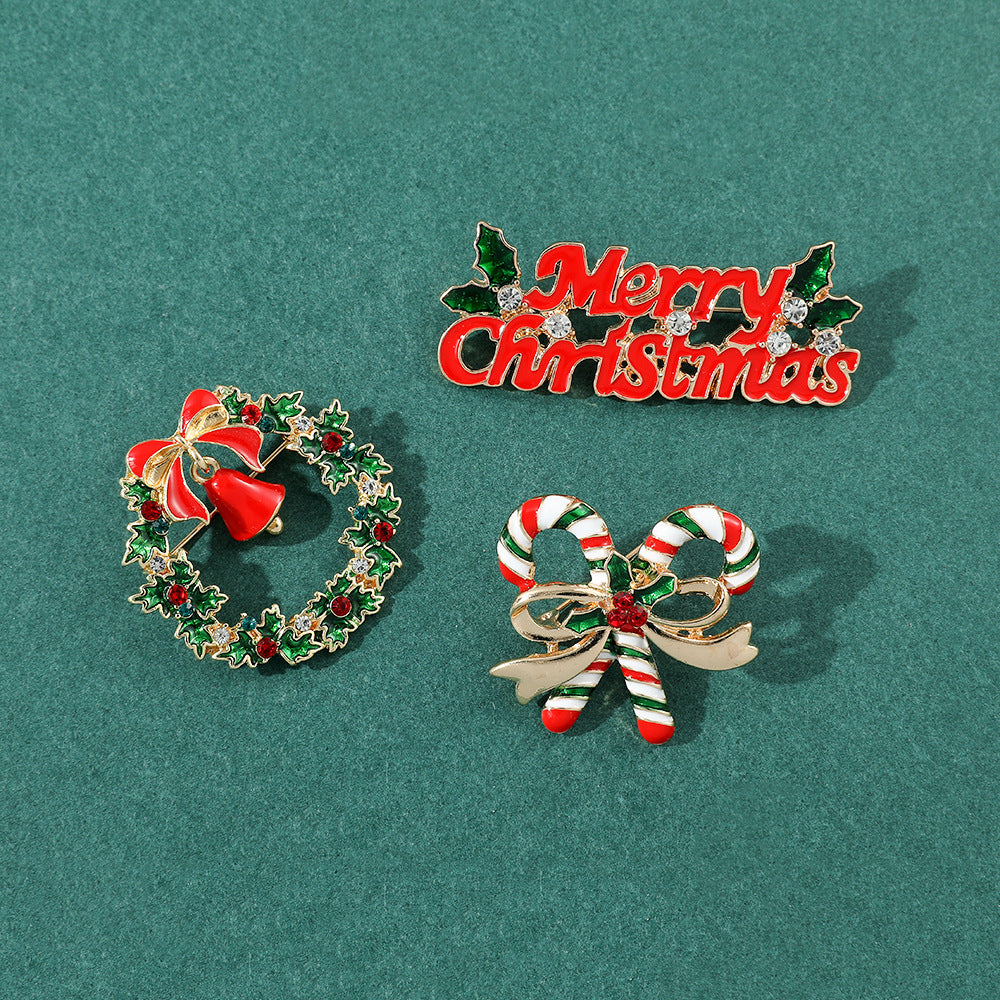 Alloy Christmas creative brooch (Minimo de Compra 2) MYA-HaoY007