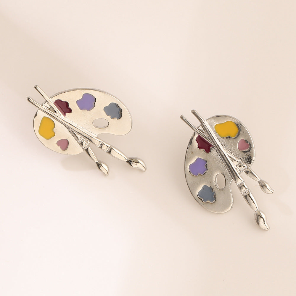 Acrylic Drop Oil Guitar Earrings (Minimo de compra 2) MYA-YiD036