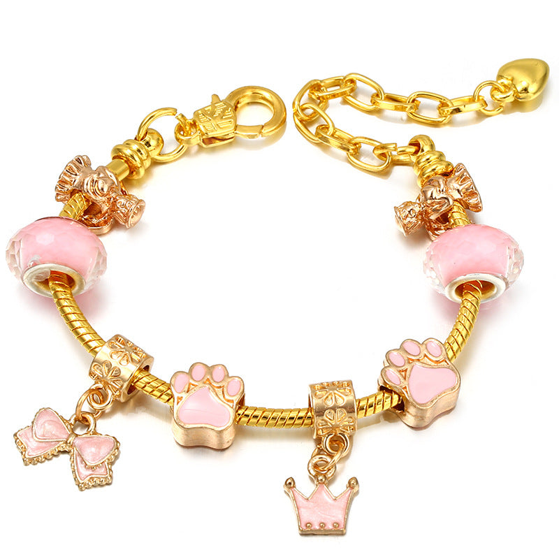 Alloy DIY Pandora Cartoon Bracelet MYA-LiY021