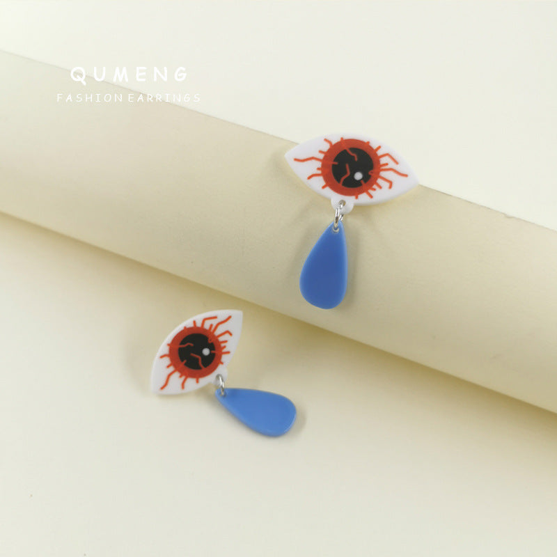 Acrylic New Eyes Tears Palm Earnails (Minimo de compra 2) MIC-QinM001