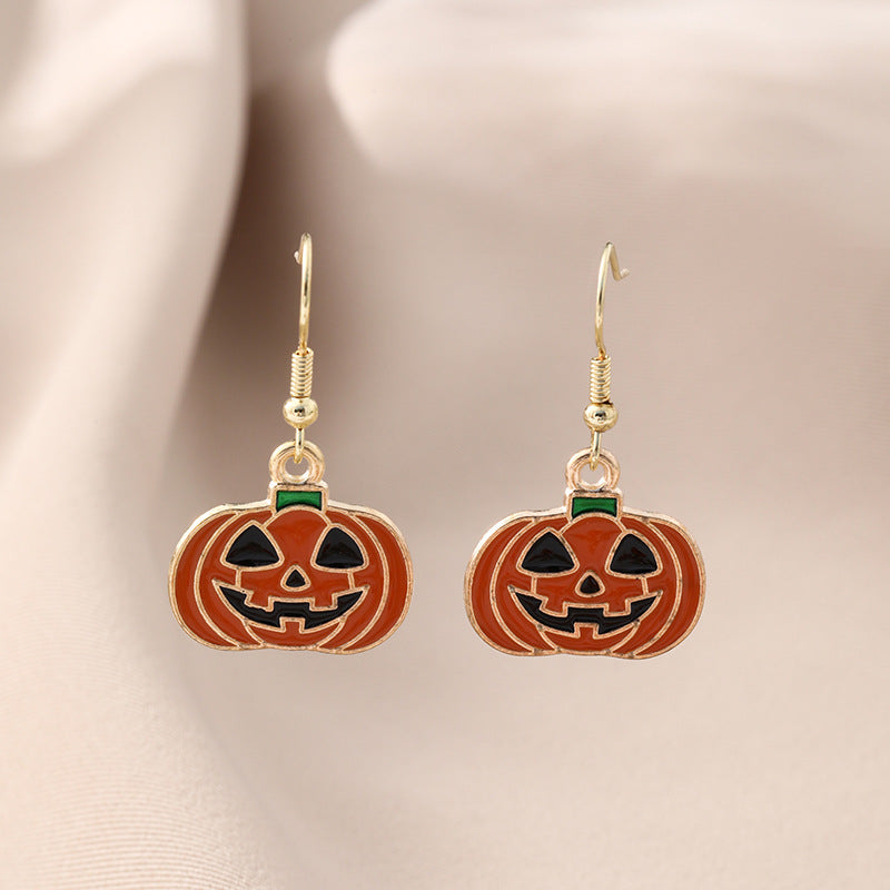 Metal Ghost Face Skeleton Earrings (Minimo de Compra 2) MIC-QingH004