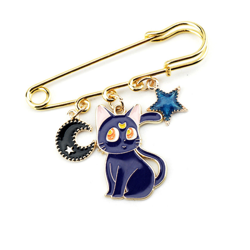 Alloy cartoon cute cat brooch MIC-DongS010