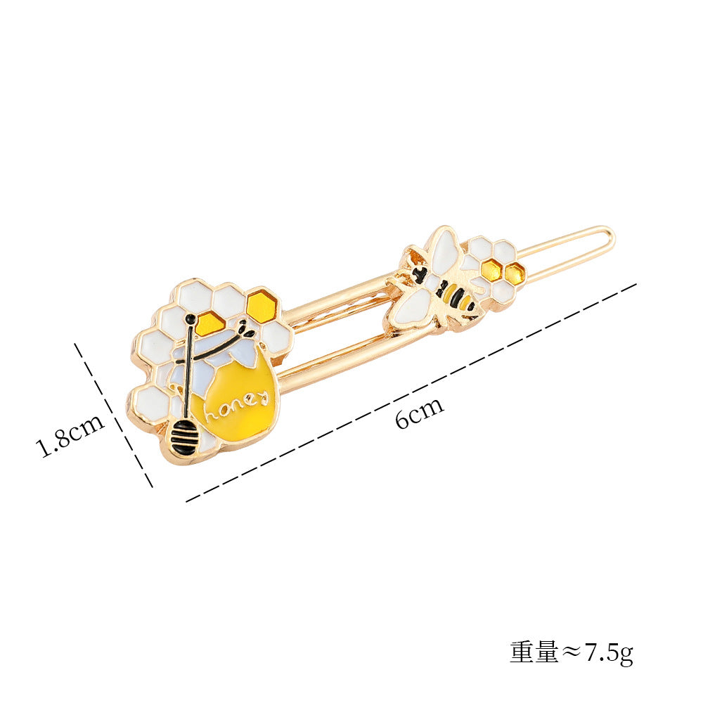 Alloy Cute Bee One Line Hair Clip (Minimo de compra 2) MIC-YunX011