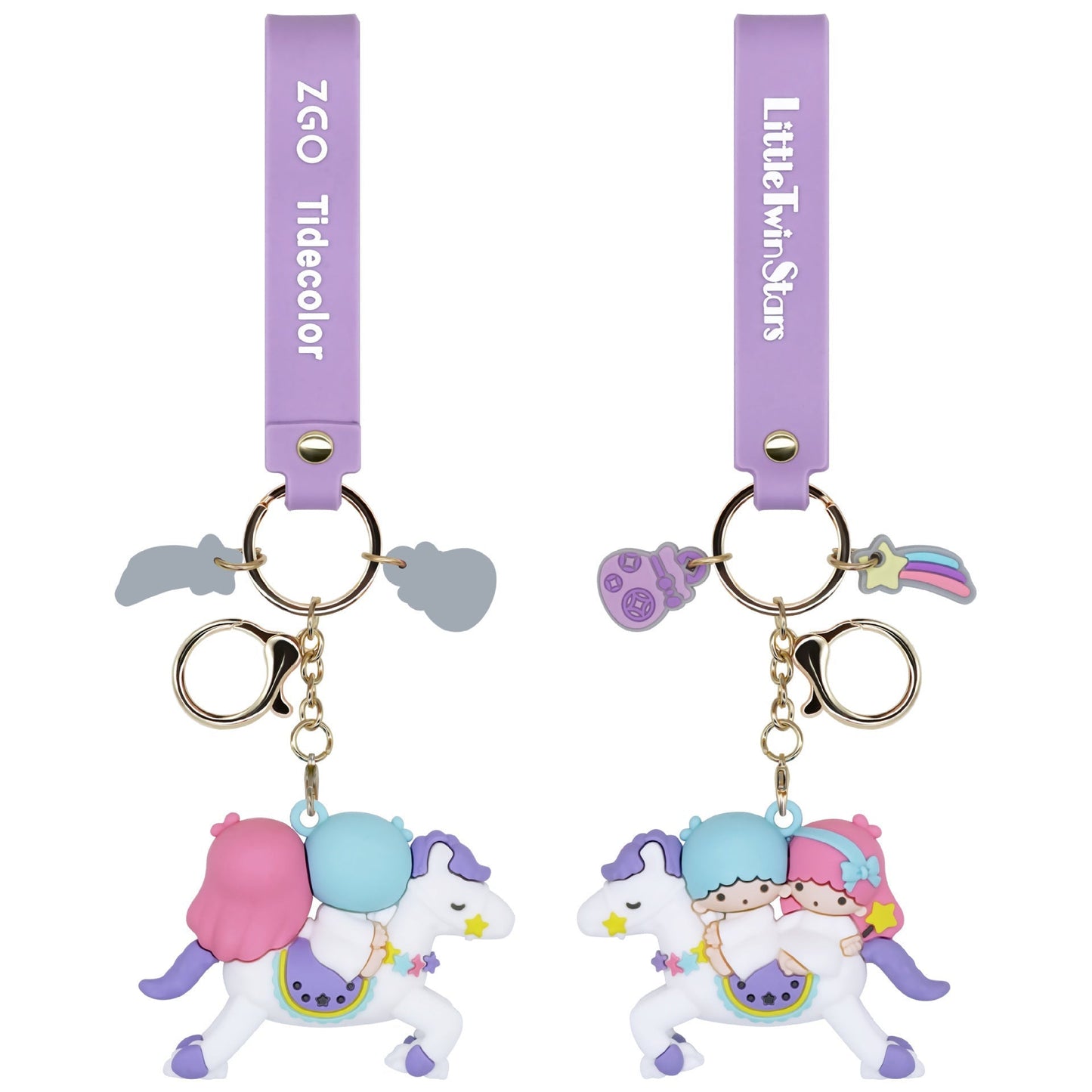 Keychains PVC Soft Glue Cartoon Cute keychain Pendant PVC doll Small Gift (S) MIC-MingTian003