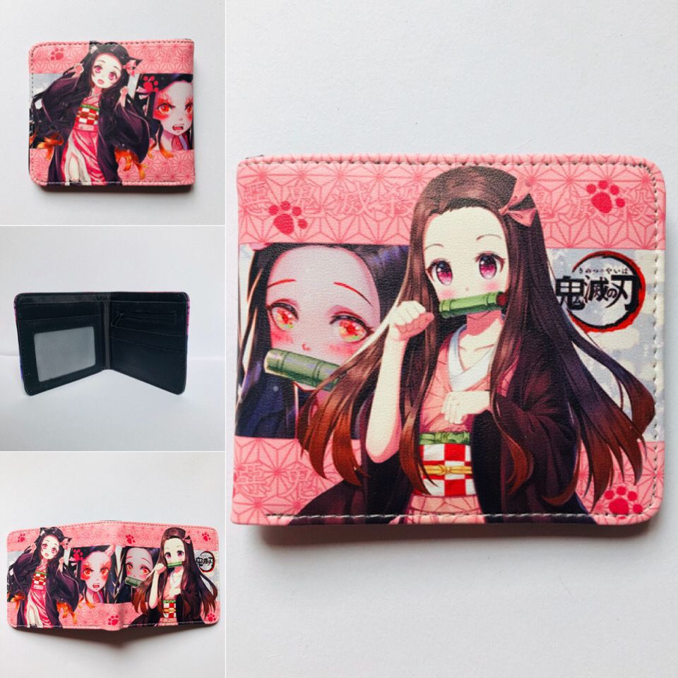 cartoon printed short PU zipper wallet （M) ChangYuan012