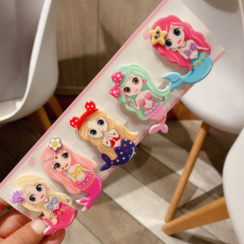 Acrylic cartoon cute hair clip 10PCS MIC-RuoT006