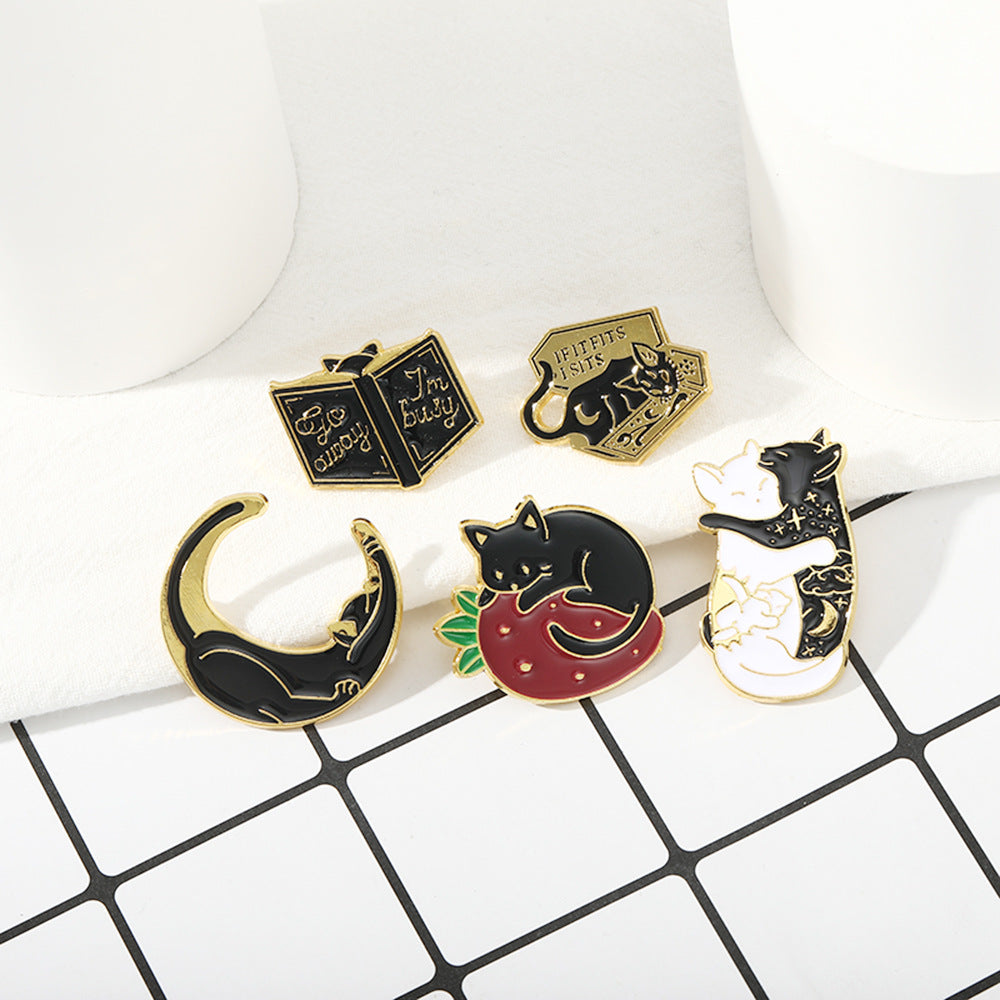 Alloy creative combination cat brooch (Minimo de compra 2) MIC-ZhiJ012