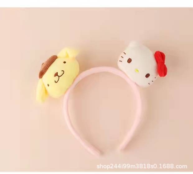 Silicone cute cartoon hairband (Minimo de compra 10)  MIC-LangK016